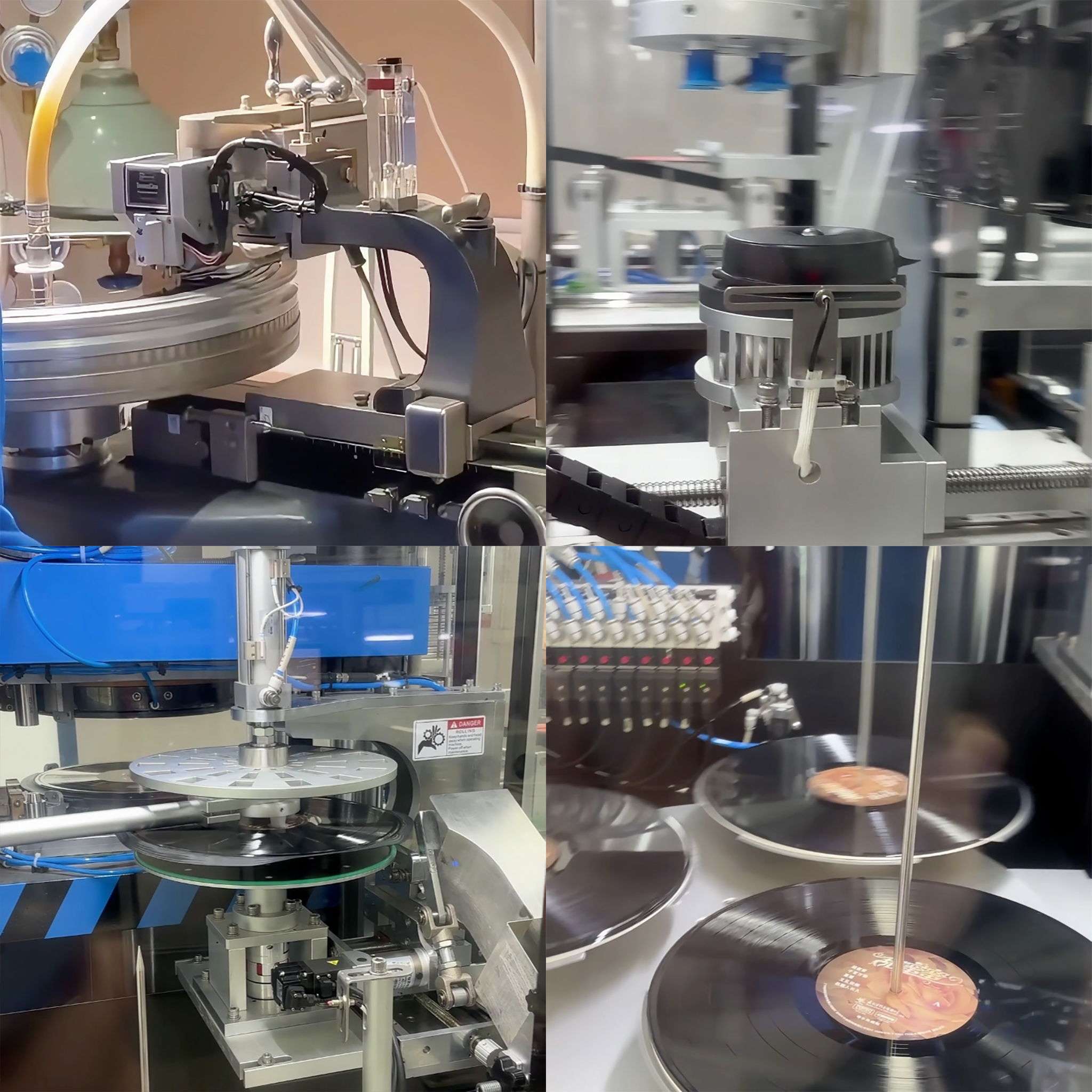 Vinyl Pressing Production Line Full Scene