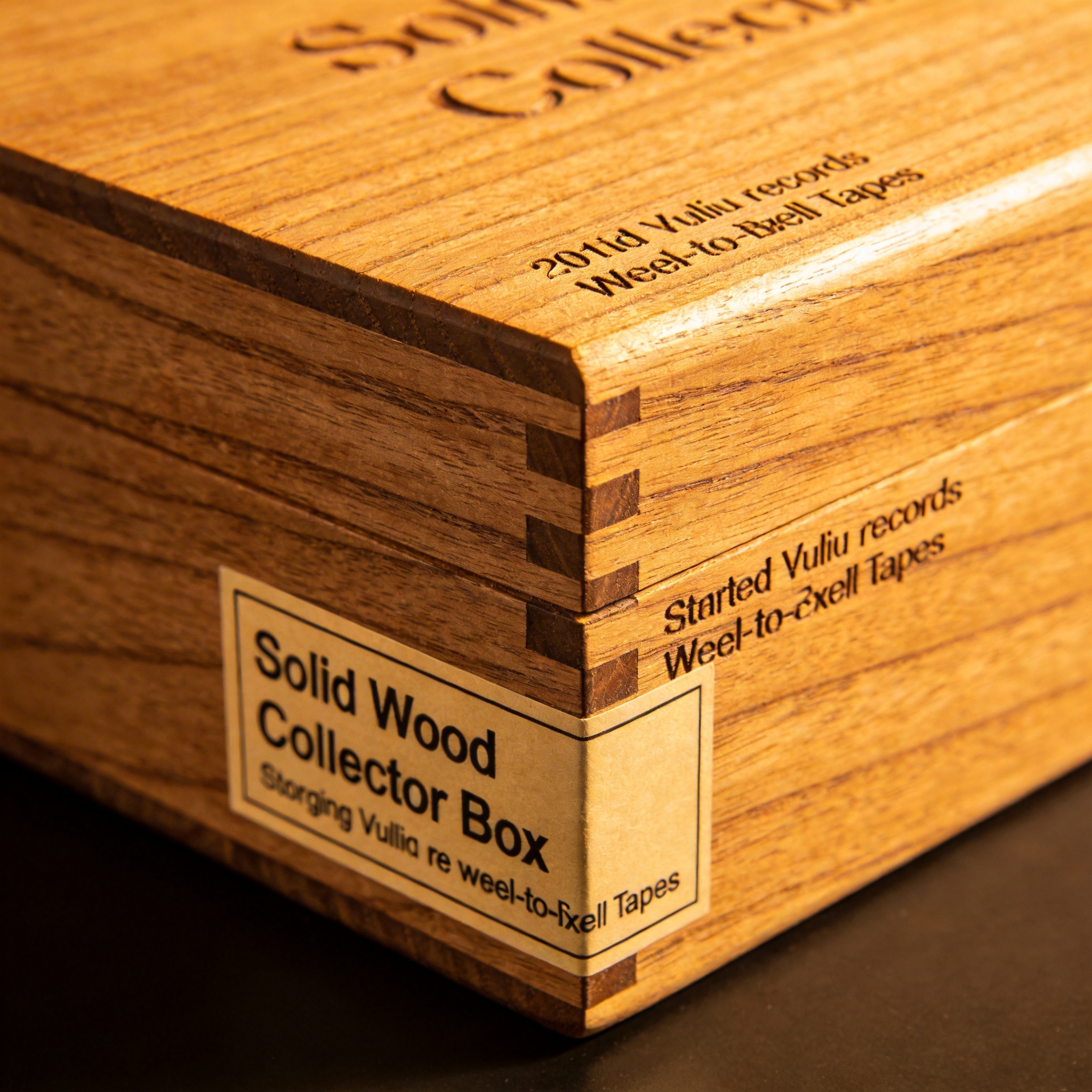 Solid Wood Collector Box