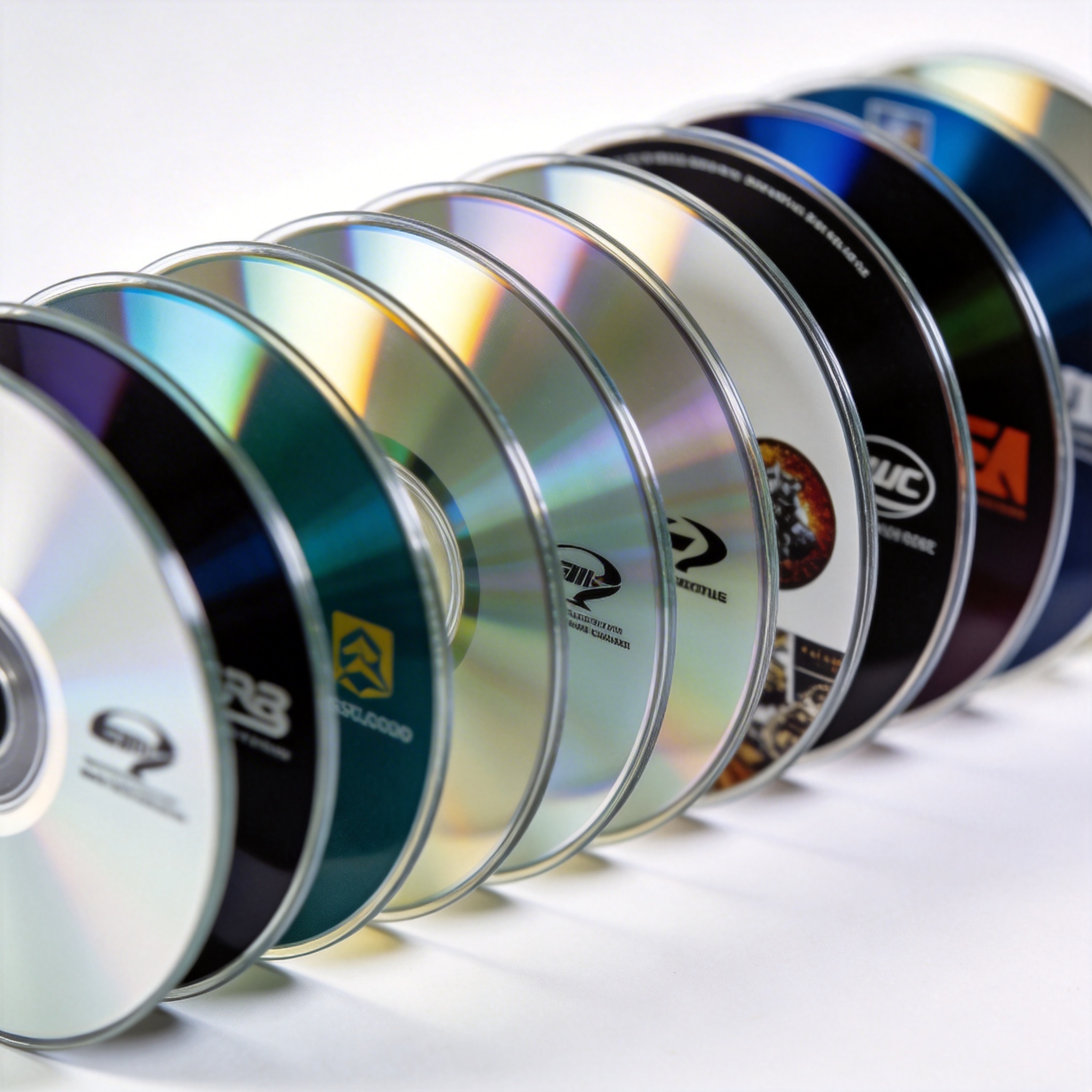 成品光盘排列展示