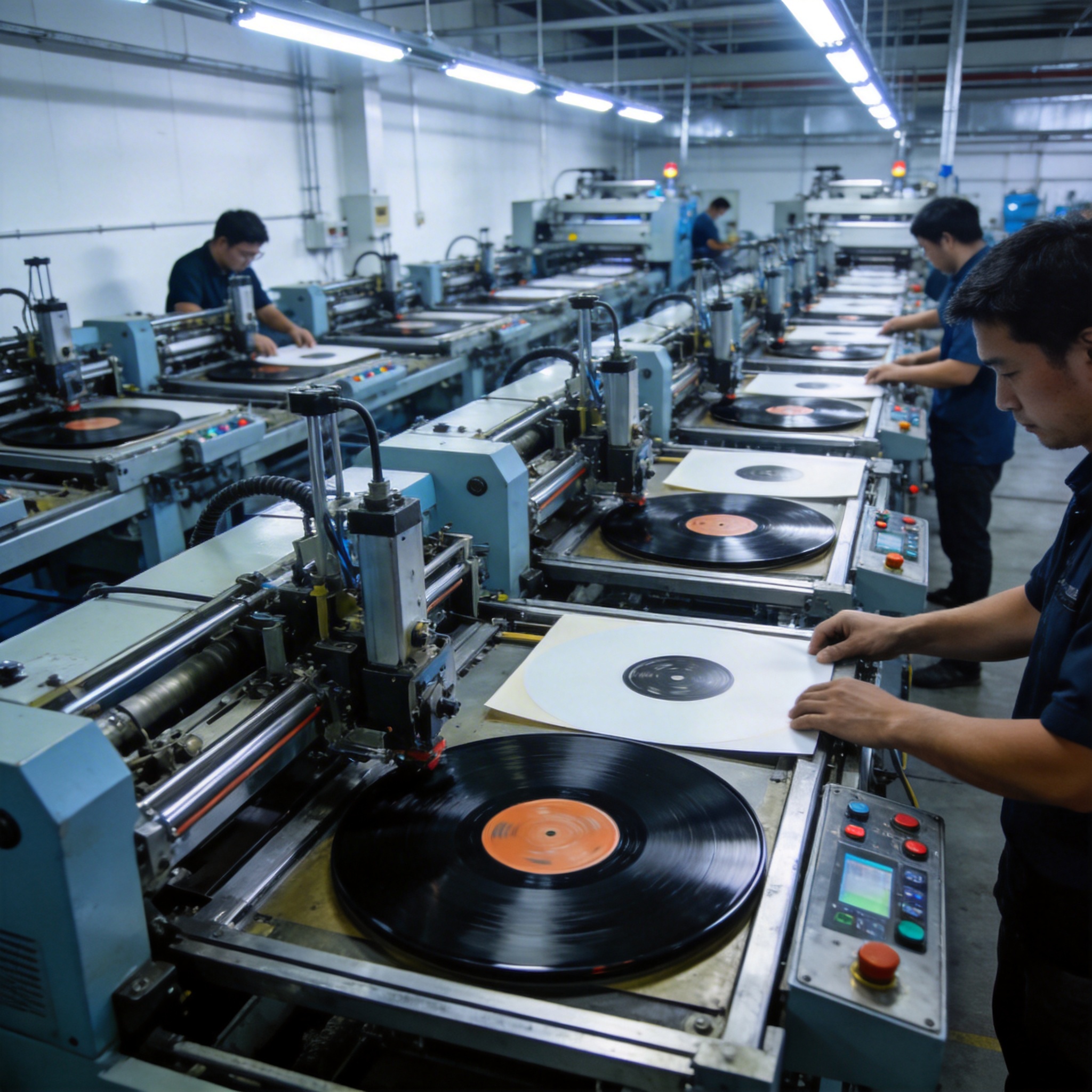 多台压片机并行运转