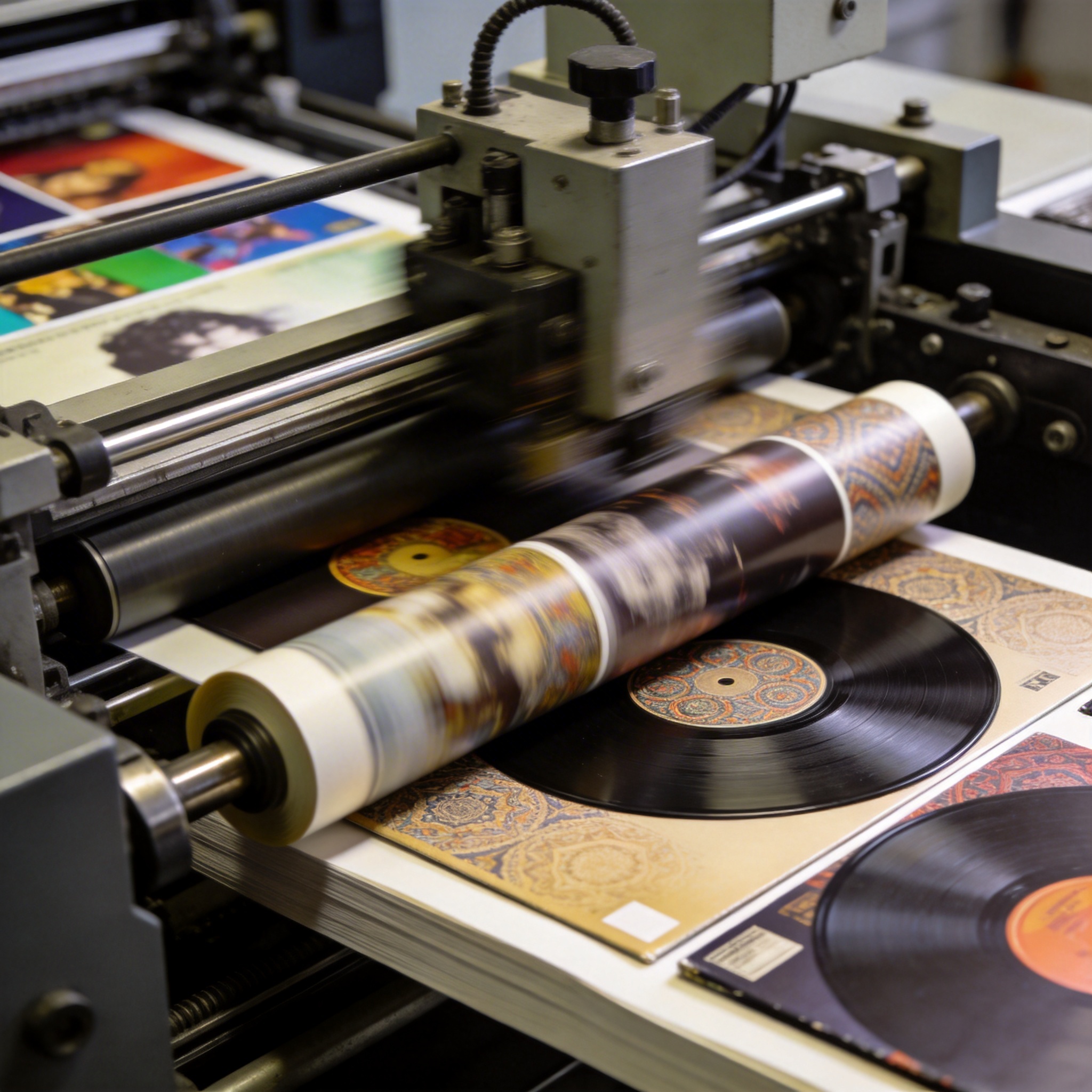 多色胶印机运转