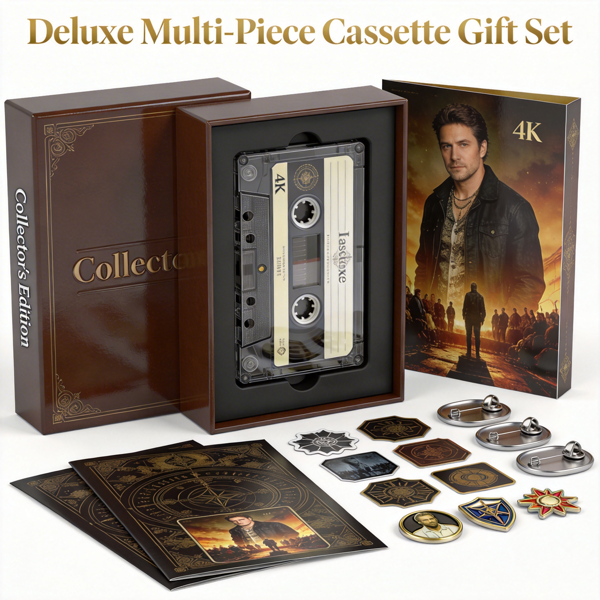 Deluxe multi-piece cassette gift set bundle