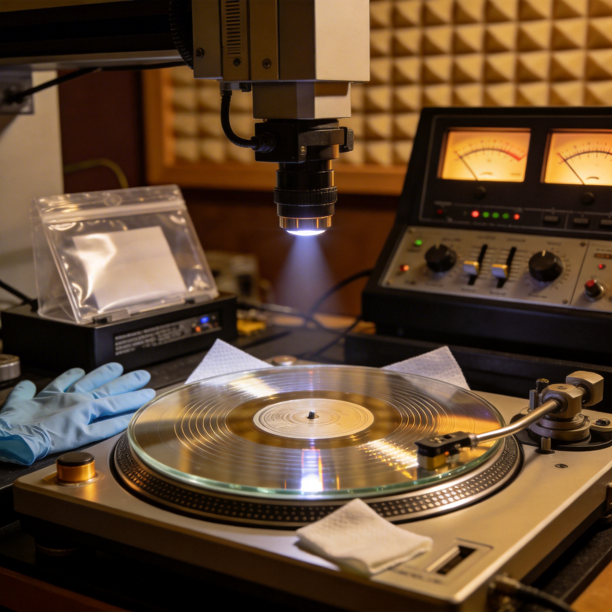 Professional disc mastering studio