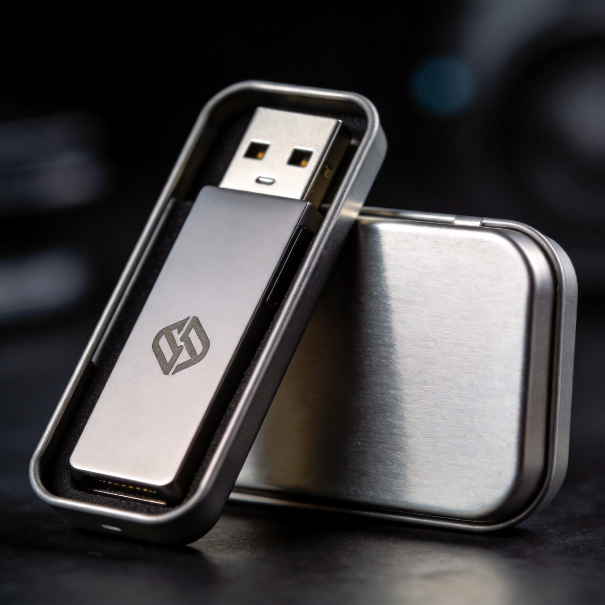 Metal tin box packaging for USB drive